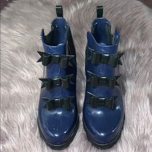 Melissa x Karl Lagerfeld bow heel boot